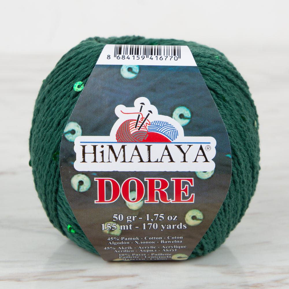 Himalaya Dore Pullu Yeşil El Örgü İpl - 61411